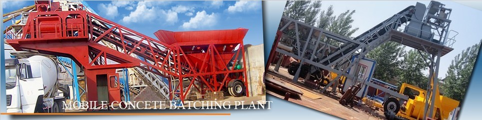 Mobile or Portable Concrete Batching Plant For Sale