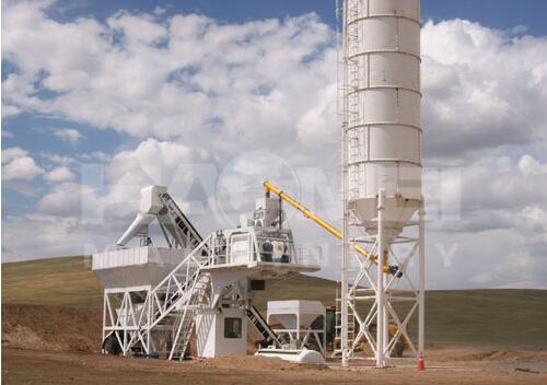 50m3/h Mobile Concrete Batch Plant