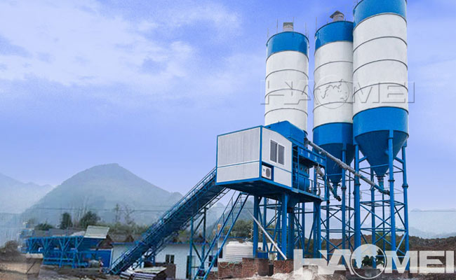 concrete mixer plant price