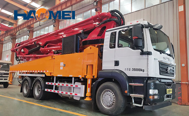 concrete pump truck made in china