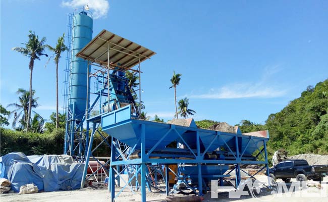 small concrete mixer plant