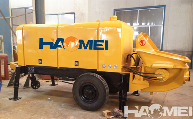 diesel trailer concrete pump