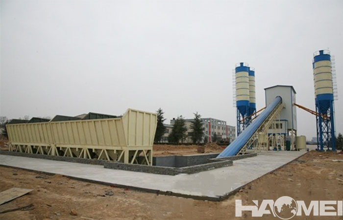 stationary concrete batching plant price