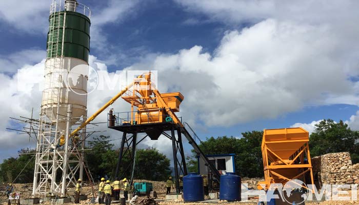 small ready mix concrete plant