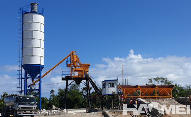 mini mix concrete plant price