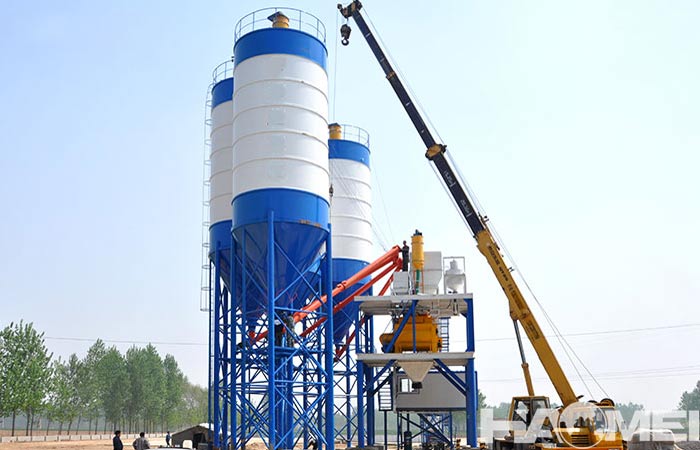 stationary concrete batch plant price