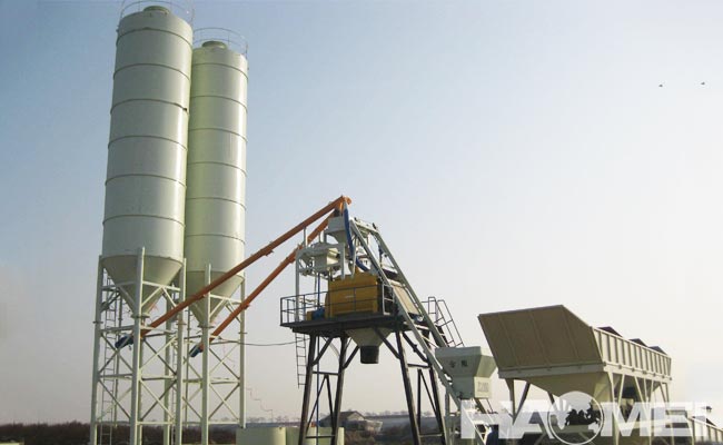 HZS50 hopper concrete plant