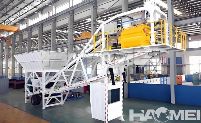 mobile ready mix concrete plant