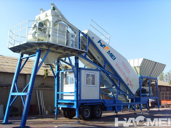on-site concrete batching plant